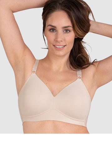 Wire-Free Moulded Soft Cup Cotton Bra by Naturana 5144
